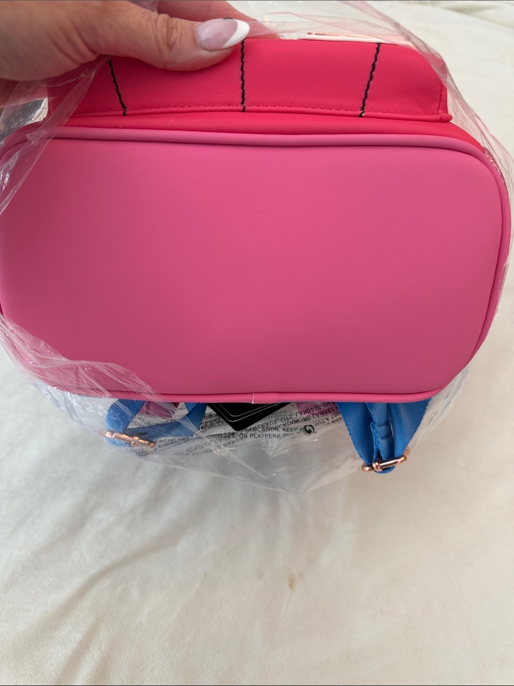 NWT! Disney Loungefly Aurora Princess Mini Backpack - Pink & White - Picture 7 of 7